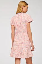 Load image into Gallery viewer, Weill Tweed dress with denim braid