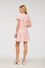 Load image into Gallery viewer, Weill Tweed dress with denim braid