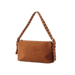 Load image into Gallery viewer, MW Scarlett Studded Strap Suede Shoulder Bag