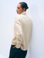 Load image into Gallery viewer, White & Warren Cashmere Oversized Standneck