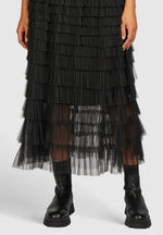 Load image into Gallery viewer, Marc Aurel Tulle skirt in a tiered look
