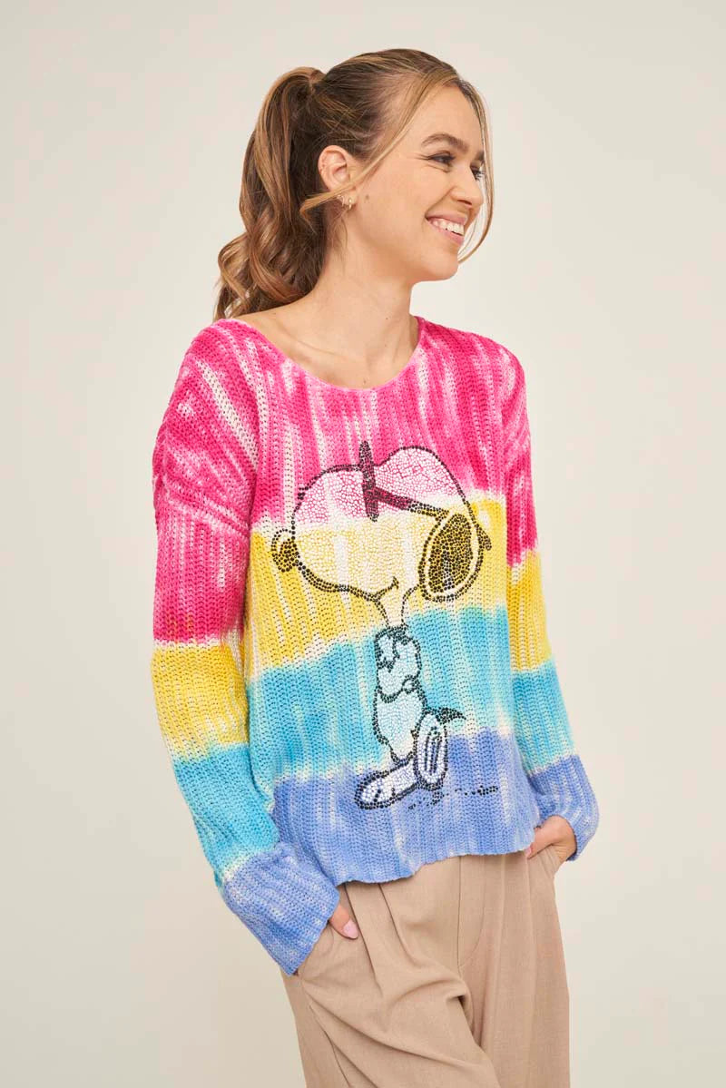Princess Rainbow Sweater with Snoopy