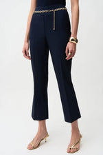 Load image into Gallery viewer, Joseph Ribkoff Pull-On Flare Pants With Chain Belt Style