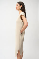 Load image into Gallery viewer, Joseph Ribkoff Pleated Straight Dress With Pockets