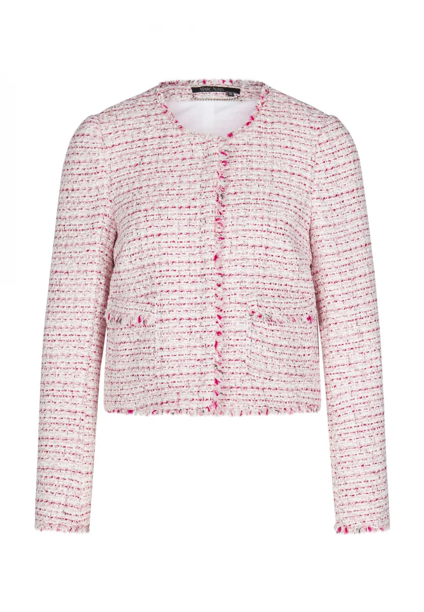 Marc Aurel Summer Pink Tweed Jacket