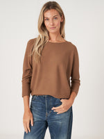 Load image into Gallery viewer, Repeat Crew neck cotton blend sweater
