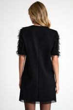 Load image into Gallery viewer, Shan Textured Sleeve Shift Dress