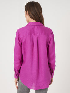 Repeat Linen Blouse in Orchid