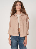 Load image into Gallery viewer, Repeat Linen Shirt Jacket
