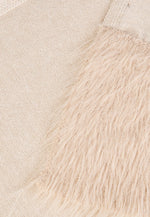 Load image into Gallery viewer, Marc Aurel Knitted scarf with fur trim
