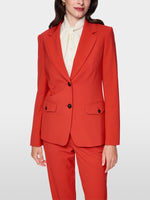 Load image into Gallery viewer, Marc Cain Fitted Blazer in Red