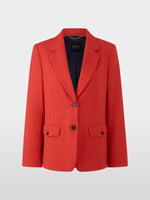 Load image into Gallery viewer, Marc Cain Fitted Blazer in Red