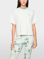 Load image into Gallery viewer, Marc Cain Shirt with heart and striped details