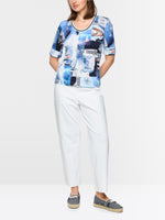 Load image into Gallery viewer, Marc Cain T-shirt with maritime print