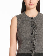 Load image into Gallery viewer, Sarah Pacini Cardigan – fringed mohair