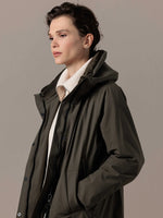 Load image into Gallery viewer, Creenstone Stretch Raincoat winter Dark Olive
