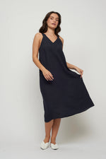 Load image into Gallery viewer, Pistache Sleeveless Maxi Linen Dress
