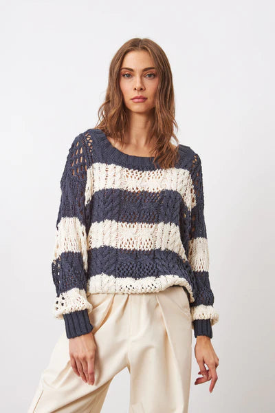 Line Cotton Sweater Cecile