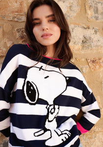 Princess Snoopy Stripe Sweater