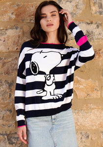 Princess Snoopy Stripe Sweater