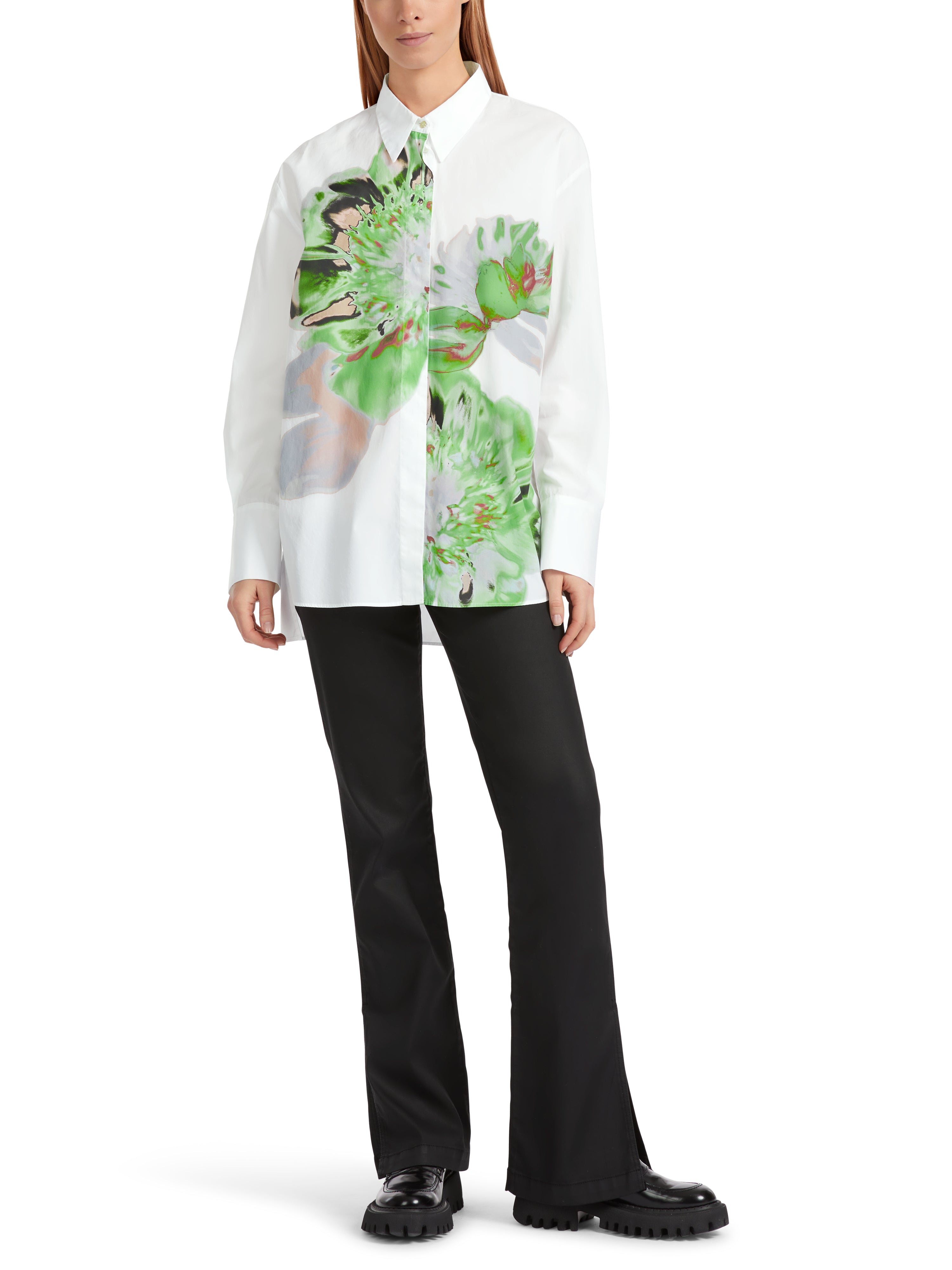 Marc Cain White blouse with Floral Print