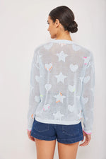 Load image into Gallery viewer, Lisa Todd V-Neck Sweater Super Stars

