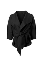 Load image into Gallery viewer, Iris Setlakwe Raw Edge Wrap Blouse