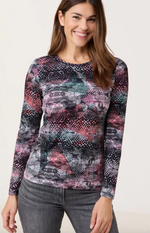 Load image into Gallery viewer, Gerry Weber Printed Long Sleeve T-Shirt