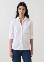Load image into Gallery viewer, Patrick Assaraf boxy white blouse