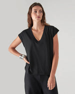 Load image into Gallery viewer, Patrick Assaraf Iconic Vneck Dolman Tee