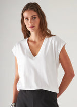 Load image into Gallery viewer, Patrick Assaraf Iconic Vneck Dolman Tee