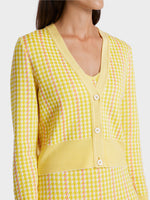 Load image into Gallery viewer, Marc Cain Checked cardigan in Yellow
