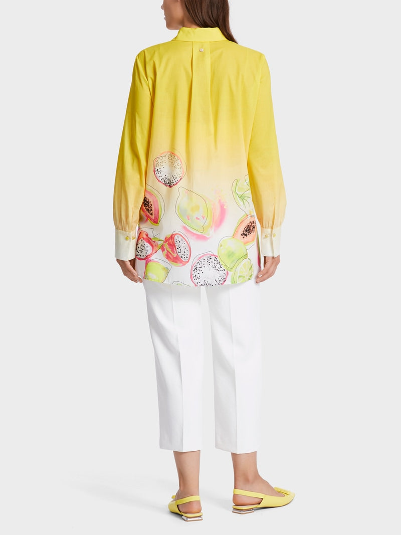 Marc Cain Yellow Blouse with print