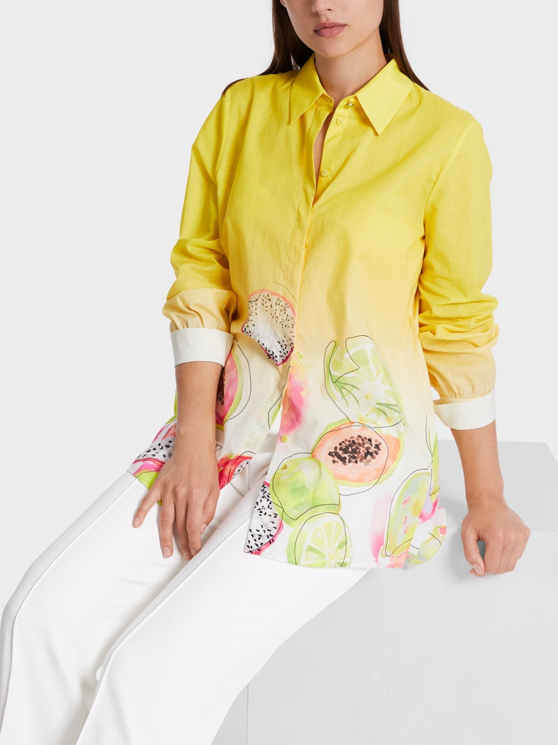Marc Cain Yellow Blouse with print