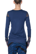 Load image into Gallery viewer, Art Point Long sleeve shirt with mesh inlays