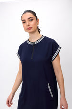 Load image into Gallery viewer, Joseph Ribkoff T-Shirt Dress with Stripe
