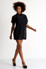 Load image into Gallery viewer, Shan Loop Design Dress in Black
