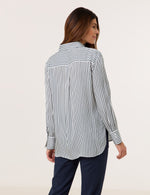 Load image into Gallery viewer, Gerry Weber White Stripe Blouse