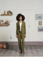 Load image into Gallery viewer, Circolo Two  button cotton blazer

