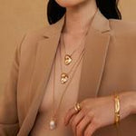 Load image into Gallery viewer, Biko Molten Pendant- Gold