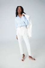 Load image into Gallery viewer, Iris Cropped pleated pants ivory
