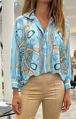 Load image into Gallery viewer, D-Exeterior Printed Blouse
