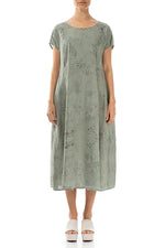 Load image into Gallery viewer, GRIZAS LINEN PRINTED LINEN DRESS
