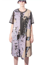 Load image into Gallery viewer, Art Point A-shape midi dress
