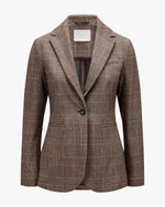 Load image into Gallery viewer, Circolo Cotton Blazer in Glen Check
