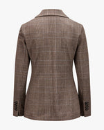 Load image into Gallery viewer, Circolo Cotton Blazer in Glen Check
