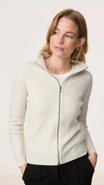 Load image into Gallery viewer, Gerry Weber Zipper Cardigan in Silver Grey
