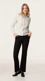 Load image into Gallery viewer, Gerry Weber Zipper Cardigan in Silver Grey
