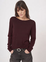 Load image into Gallery viewer, Repeat Fine-knit cotton-blend boat-neck sweater
