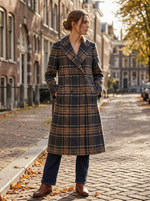 Load image into Gallery viewer, Hiso Wool/Cashmere Fitted DB Coat
